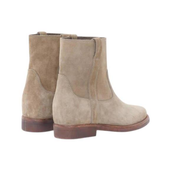 NEW ISABEL MARANT women's susee low boots in taupe - Picture 4 of 5